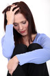 Young woman crying