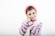 Photo: smiling child posing in studio smiling child posing in studio