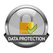 Vektor: Vector Button Data Protection Vector Button Data Protection