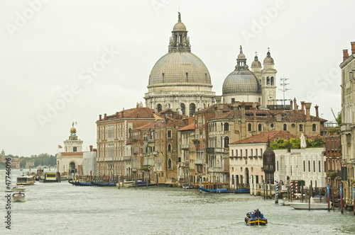 Photo: Venice: Santa Maria della Salute church along Grand Canal Venice: Santa Maria della Salute church along Grand Canal