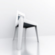 Illustration: lonely chair in a bright and clear room lonely chair in a bright and clear room