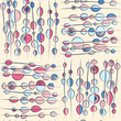 Vector: seamless background with lines beads seamless background with lines beads