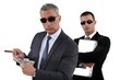 Men counting money