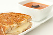 grilled cheese sandwich with tomato soup