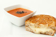grilled cheese sandwich with tomato soup