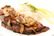 medium rare beef tenderloin grilled to perfection