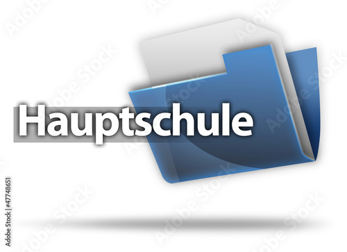 Illustration: 3D-Style Mappe "Hauptschule" 3D-Style Mappe "Hauptschule"