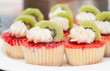 cheesecake with strawberry toppings, individual size