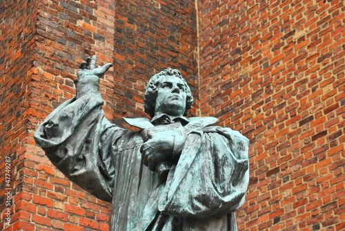 Photo: German religious figure monument to Martin Luther in Hanover German religious figure monument to Martin Luther in Hanover
