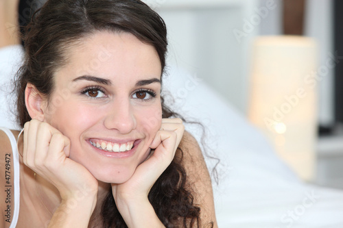 Photo: Woman with curly hair Woman with curly hair