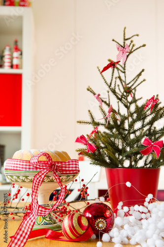 Photo: Christmas turban at the table Christmas turban at the table