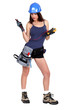 Portrait of a sexy tradeswoman