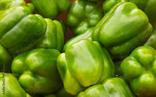 Photo: Green Bell Pepper Pile Green Bell Pepper Pile