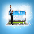 Modern technology illustration