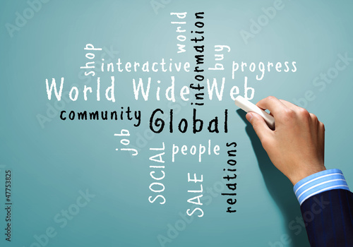 Photo: group of strategy related words group of strategy related words