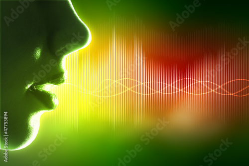 Illustration: Sound wave illustration Sound wave illustration