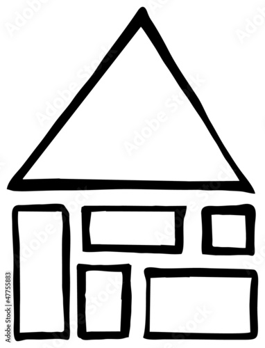 Vector: Haus, Fertighaus Haus, Fertighaus