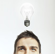 Photo: man with lamp man with lamp