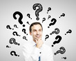 man with question mark
