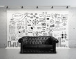 big concept city and sofa
