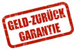 Grunge Stempel rot GELD-ZURÜCK GARANTIE