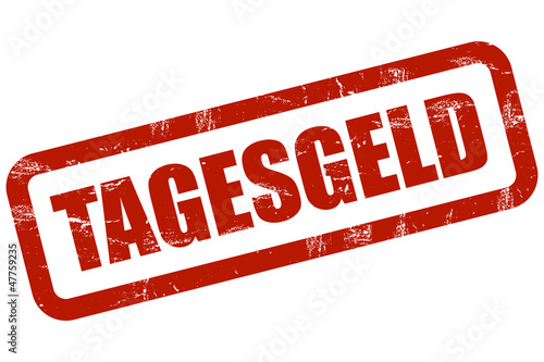 Illustration: Grunge Stempel rot TAGESGELD Grunge Stempel rot TAGESGELD