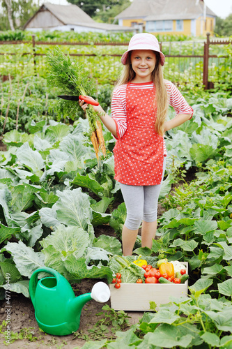 Photo: Girl in garden Girl in garden