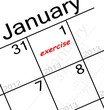 new years resolution is. . . EXERCISE!