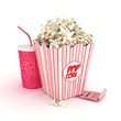popcorn and drink