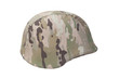 kevlar helmet with multicam pattern camouflaged cover 