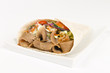 Donner Kebab Wrap: Donner meat, salad & sauce in a flatbread