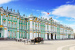 View Winter Palace  in  Saint Petersburg from Neva river.