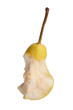 Bitten all round ripe pear