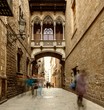 Bridge at Carrer del Bisbe  in Barri Gotic, Barcelona