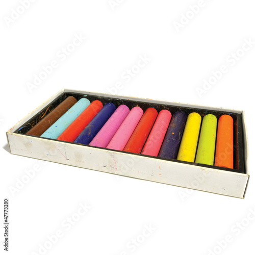 Photo: Box of colour pastels Box of colour pastels