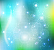 Abstract molecules wallpaper, medical background
