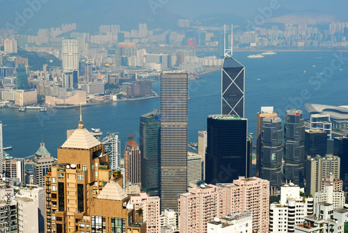 Photo: China, Hong Kong cityscape from the Peak_ China, Hong Kong cityscape from the Peak_