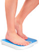 Man's legs ,which weighed on floor scale. Isolated