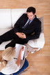 Man talking to his psychiatrist
