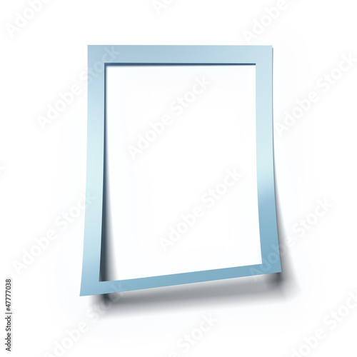 Illustration: Blank blue frame Blank blue frame