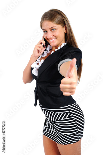 Photo: Isolated business woman Isolated business woman