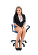 Isolated business woman