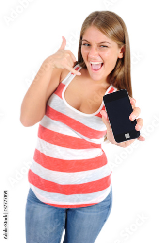 Photo: Isolated casual woman Isolated casual woman