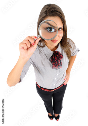 Photo: Isolated business woman Isolated business woman