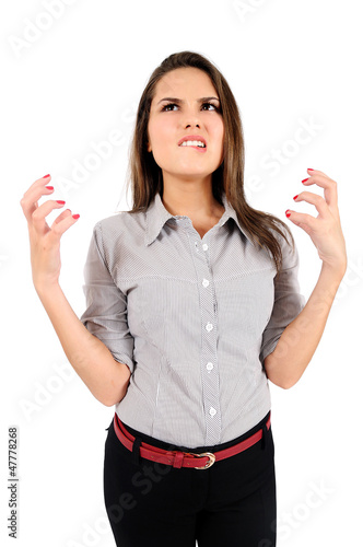 Photo: Isolated business woman Isolated business woman