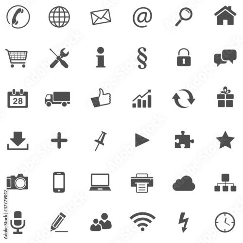 Vector: 36 Basic Icons // Website Iconset 36 Basic Icons // Website Iconset