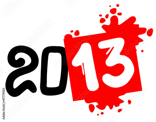 Vector: 2013 new year paint art 2013 new year paint art