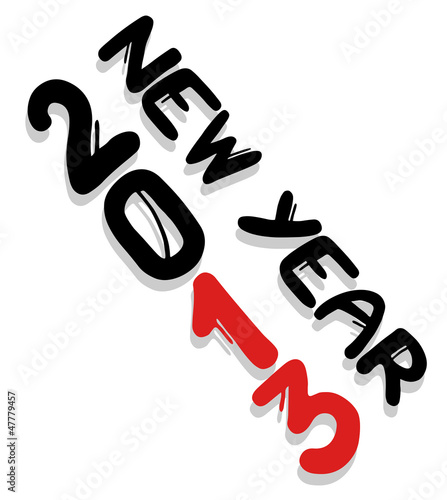 Vector: New year 2013 New year 2013
