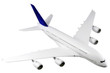 Modern airplane  on white.