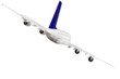 Modern airplane  on white.